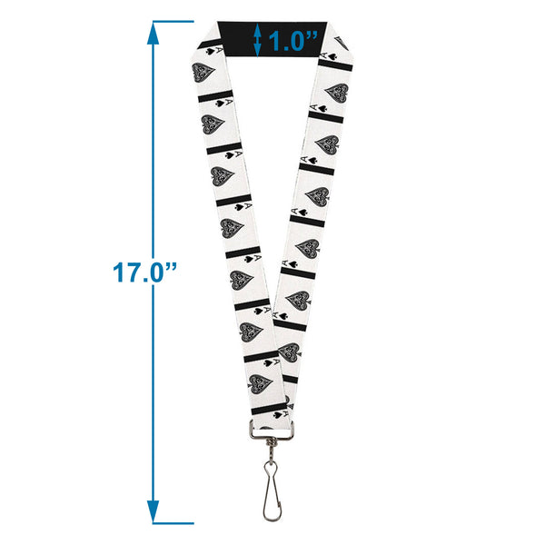 Buckle-Down Lanyard - 1.0" - Ace Of Spades