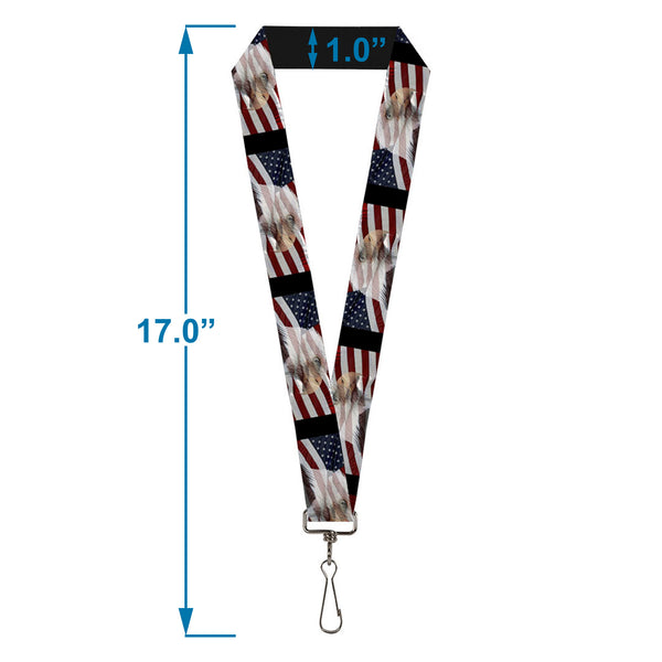 Buckle-Down Lanyard - 1.0" - American Eagle Flags