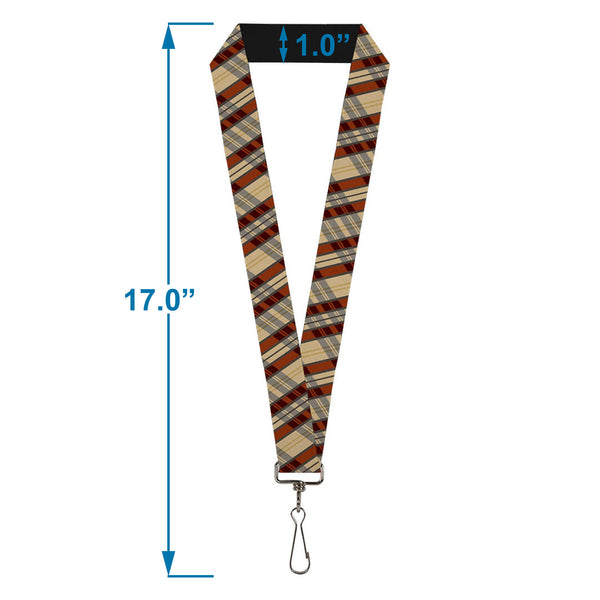 Buckle-Down Lanyard - 1.0" - Americana Plaid X