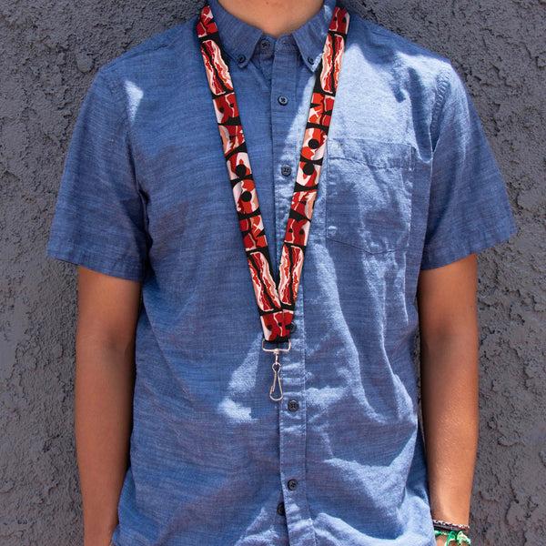 Buckle-Down Lanyard - 1.0" - Bacon W Text1