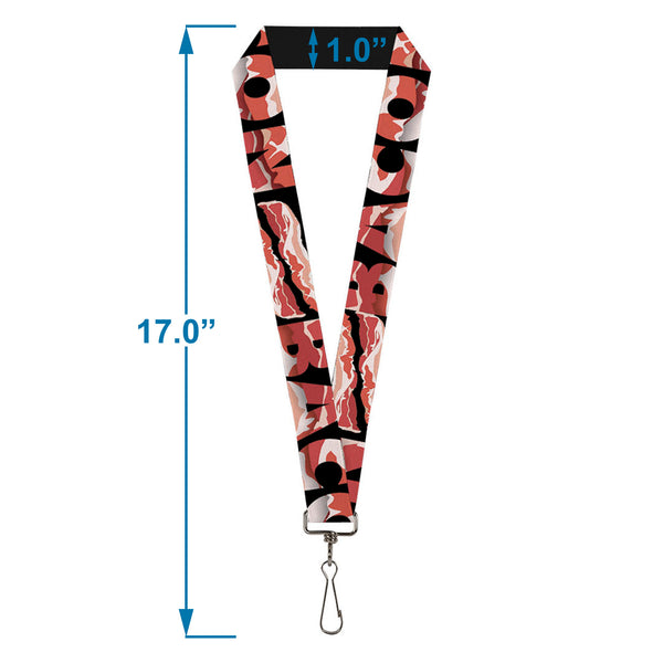 Buckle-Down Lanyard - 1.0" - Bacon W Text1