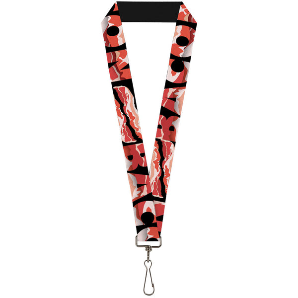 Buckle-Down Lanyard - 1.0" - Bacon w Text1