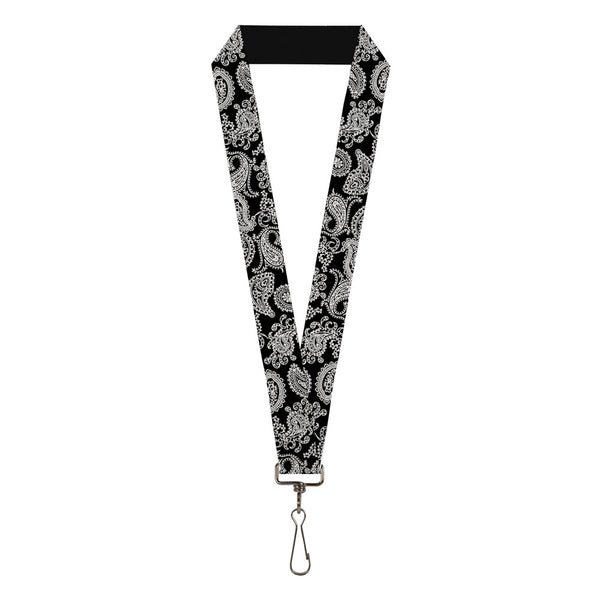 Buckle-Down Lanyard - 1.0" - Bandana Black White