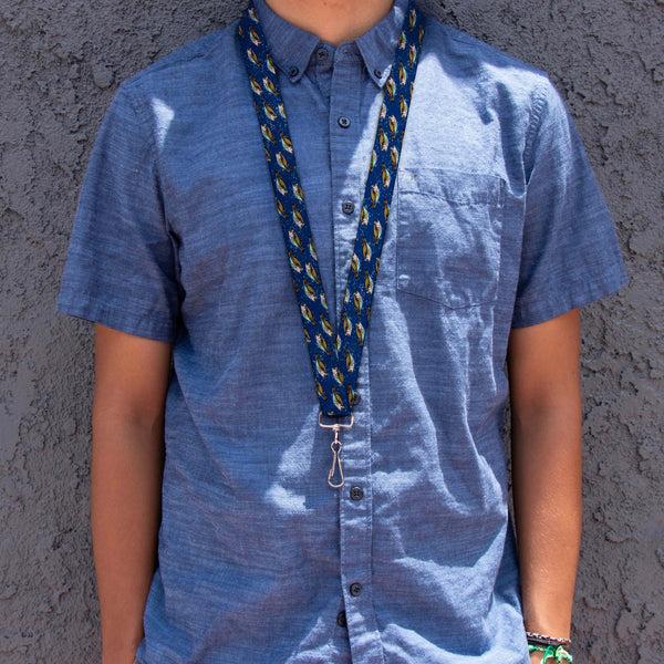Buckle-Down Lanyard - 1.0" - Bass Fish Water Bubbles