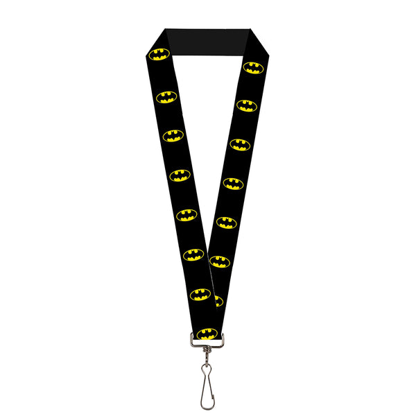 Buckle-Down Lanyard - 1.0" - Batman Shield Black Yellow