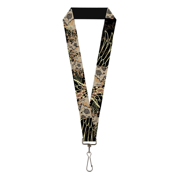 Buckle-Down Lanyard - 1.0" - BD Die Hard Skull 02