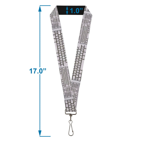 Buckle-Down Lanyard - 1.0" - BD Keyboard