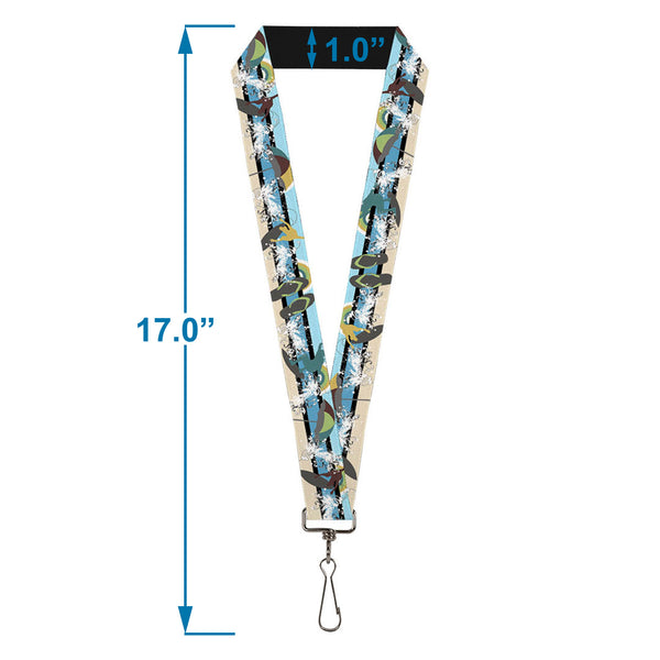 Buckle-Down Lanyard - 1.0" - Beach Scene 1