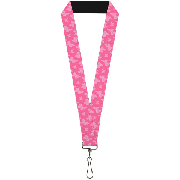 Buckle-Down Lanyard - 1.0" - Butterflies Pink