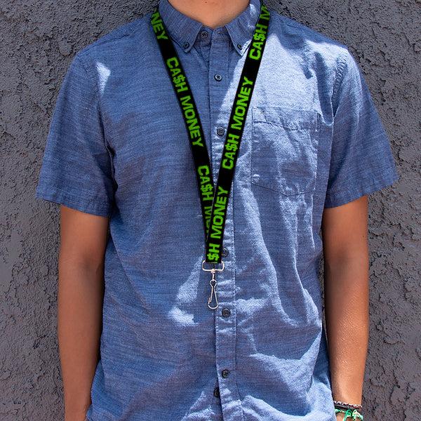 Buckle-Down Lanyard - 1.0" - CA$H MONEY Black Green
