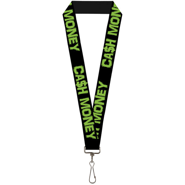 Buckle-Down Lanyard - 1.0" - CA$H MONEY Black Green