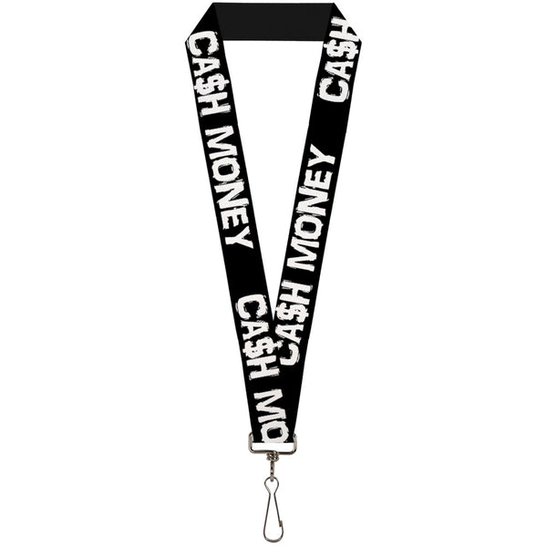 Buckle-Down Lanyard - 1.0" - CA$H MONEY Black White