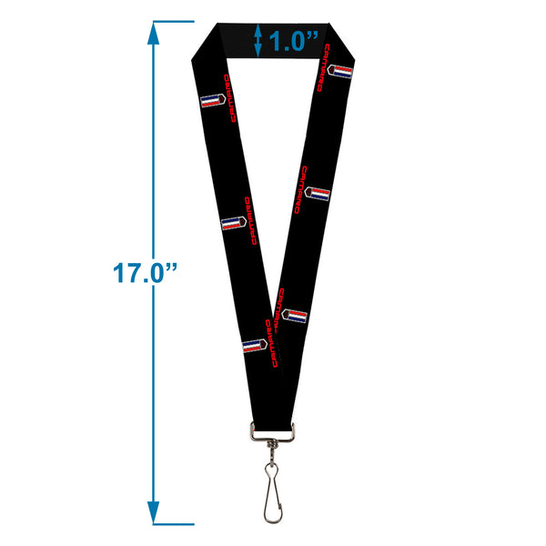 Buckle-Down Lanyard - 1.0" - CAMARO Badge Logo REPEAT