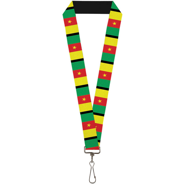 Buckle-Down Lanyard - 1.0" - Cameroon Flags