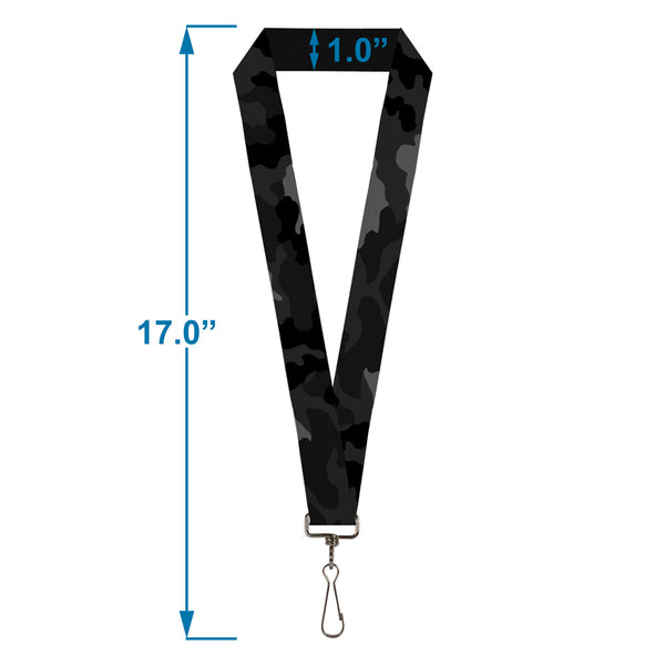 Buckle-Down Lanyard - 1.0" - Camo Charcoal