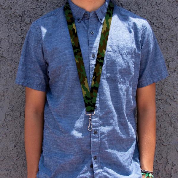 Buckle-Down Lanyard - 1.0" - Camo Olive
