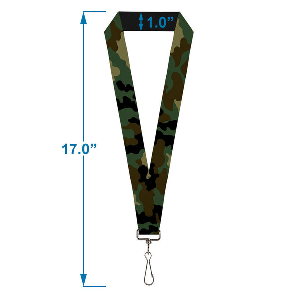 Buckle-Down Lanyard - 1.0" - Camo Olive