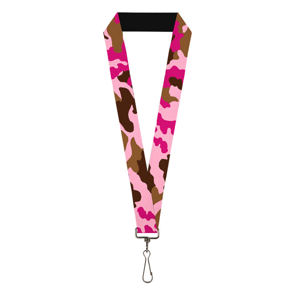 Buckle-Down Lanyard - 1.0" - Camo Pink
