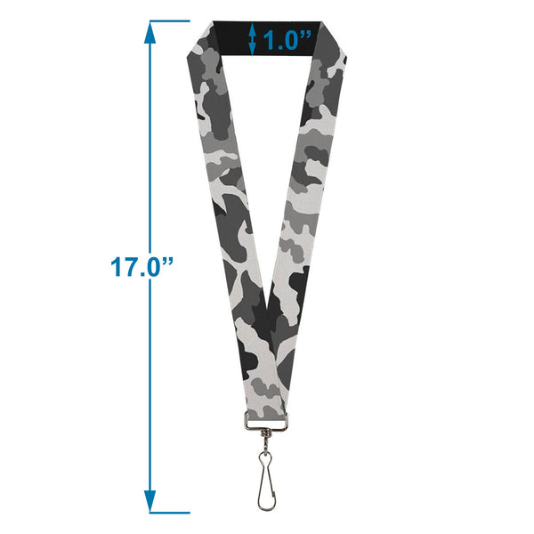 Buckle-Down Lanyard - 1.0" - Camo White