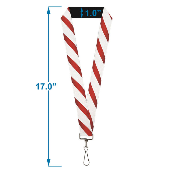 Buckle-Down Lanyard - 1.0" - Candy Cane