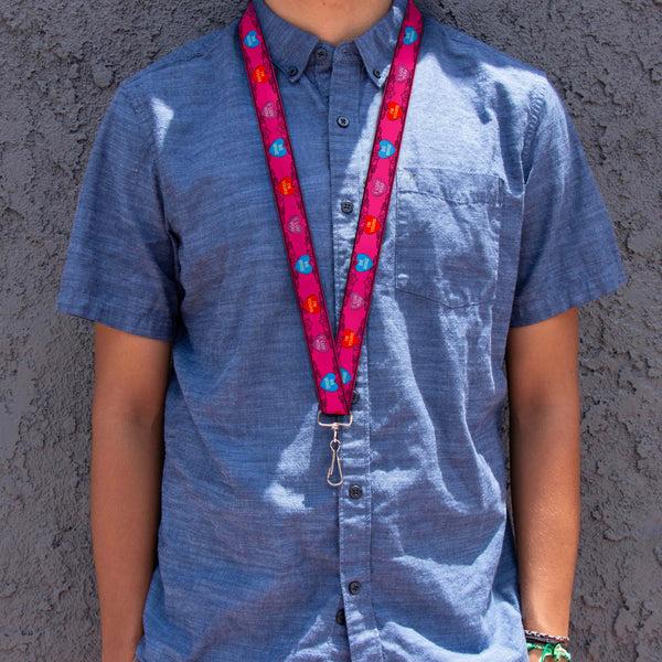 Buckle-Down Lanyard - 1.0" - Candy Hearts