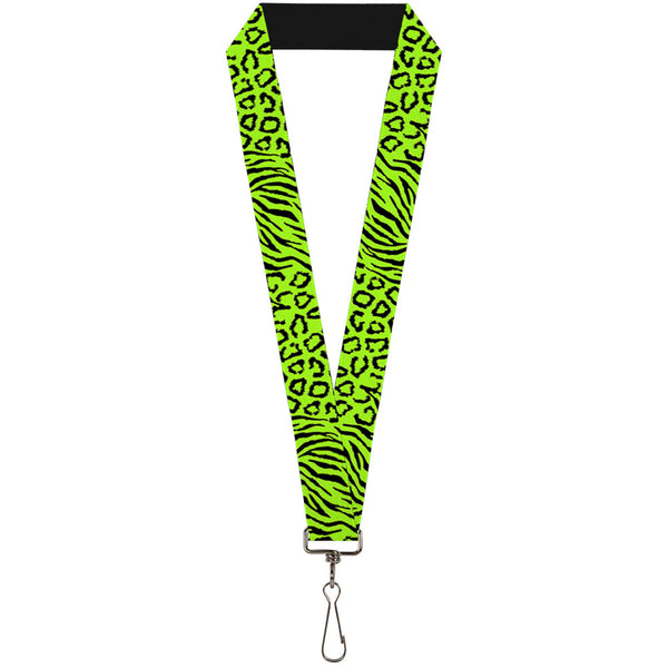 Buckle-Down Lanyard - 1.0" - Cheebra Green Black