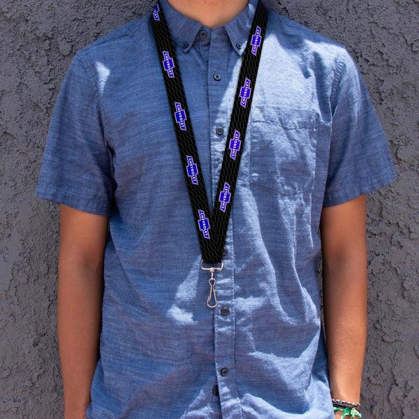 Buckle-Down Lanyard - 1.0" - Chevy Bowtie REPEAT W Text