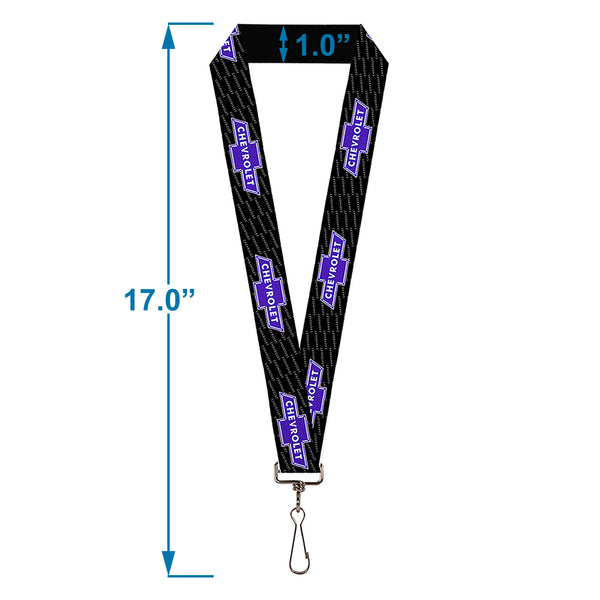Buckle-Down Lanyard - 1.0" - Chevy Bowtie REPEAT W Text
