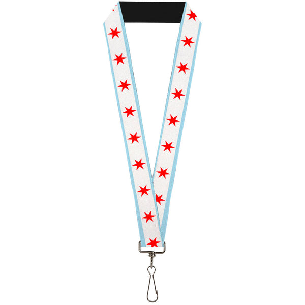 Buckle-Down Lanyard - 1.0" - Chicago Flag