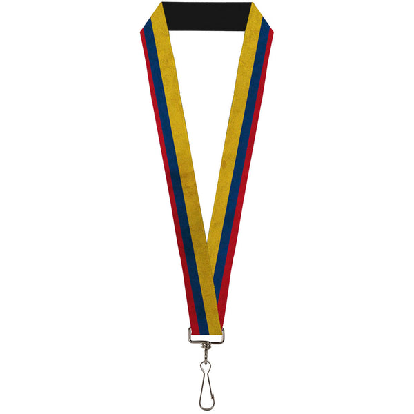 Buckle-Down Lanyard - 1.0" - Colombia Flag Distressed