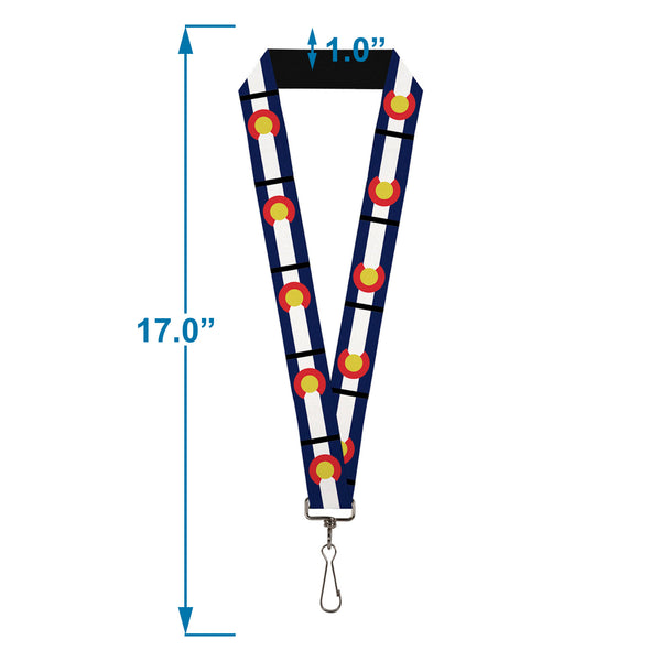 Buckle-Down Lanyard - 1.0" - Colorado Flag