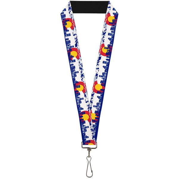 Buckle-Down Lanyard - 1.0" - Colorado Skyline Mountains Buckle-Down Lanyard - 1.0" - Colorado Skyline Mountains