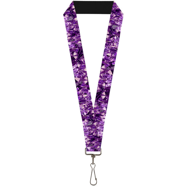 Buckle-Down Lanyard - 1.0" - Crystals Purples