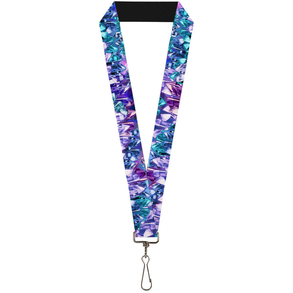 Buckle-Down Lanyard - 1.0" - Crystals2 Blues Purples