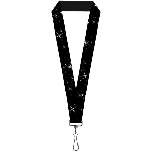 Buckle-Down Lanyard - 1.0" - Deep Space Black White