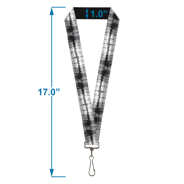 Buckle-Down Lanyard - 1.0" - Dental X-Rays Black White