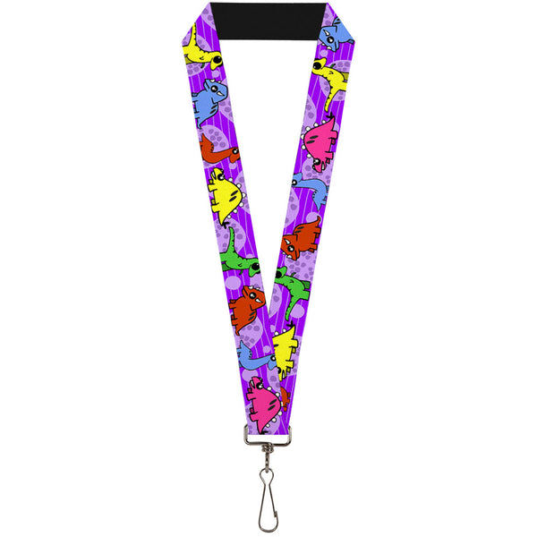 Buckle-Down Lanyard - 1.0" - Dinosaur Cartoon