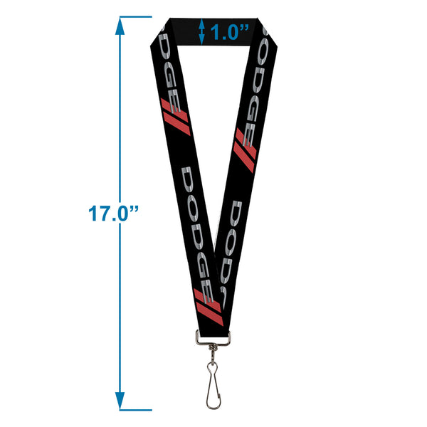 Buckle-Down Lanyard - 1.0" - Dodge Red Rhombus REPEAT