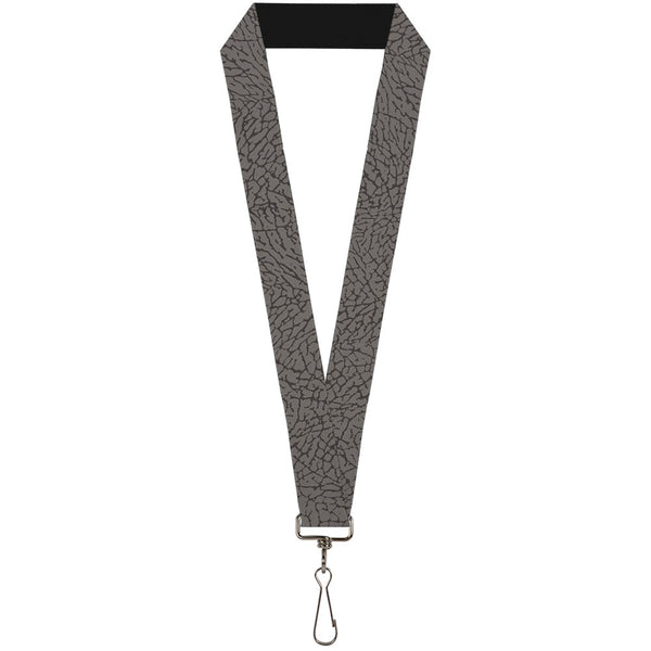 Buckle-Down Lanyard - 1.0" - Elephant Crackle Grays