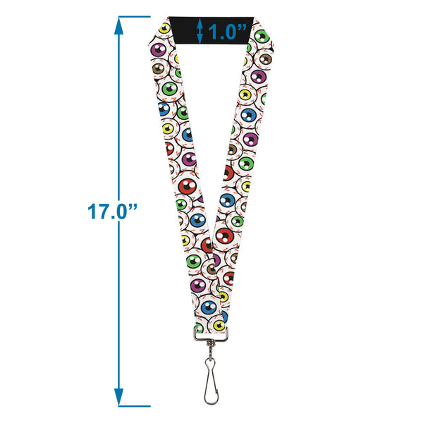 Buckle-Down Lanyard - 1.0" - Eyeballs Stacked