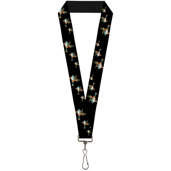 Buckle-Down Lanyard - 1.0" - Flying Mallards Black