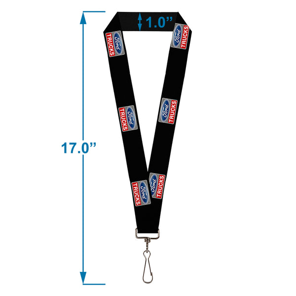 Buckle-Down Lanyard - 1.0" - Ford Trucks Logo REPEAT