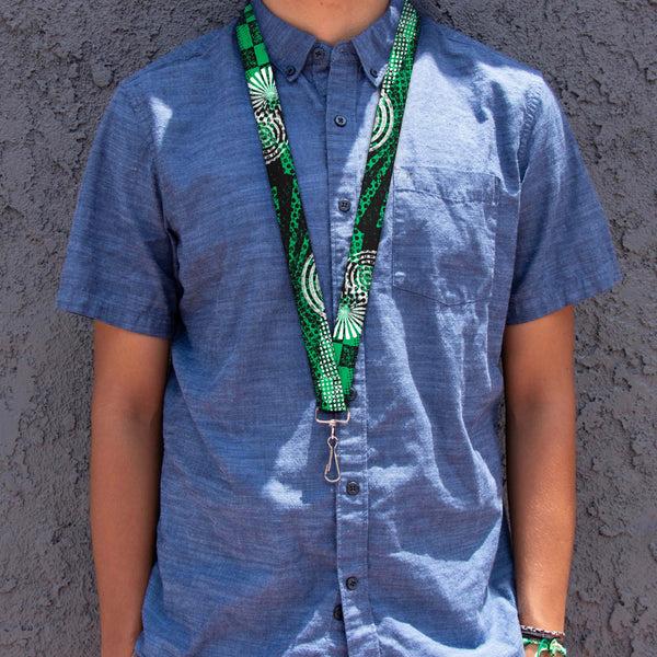 Buckle-Down Lanyard - 1.0" - Grunge Chaos Green