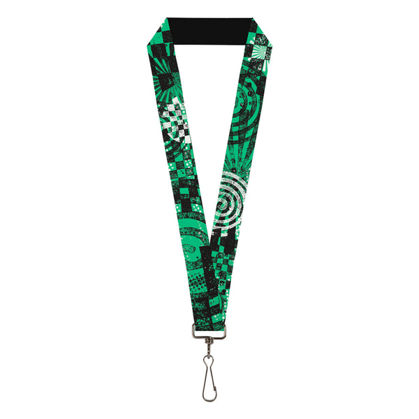 Buckle-Down Lanyard - 1.0" - Grunge Chaos Green