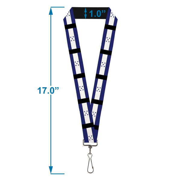Buckle-Down Lanyard - 1.0" - Honduras Flags