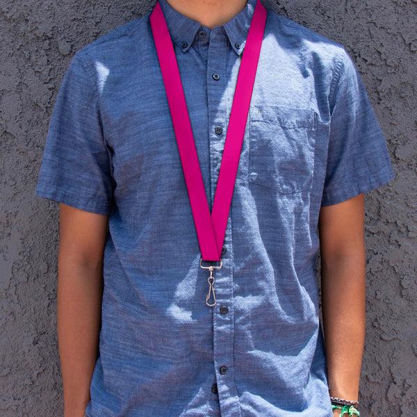 Buckle-Down Lanyard - 1.0" - Hot Pink PMS 219