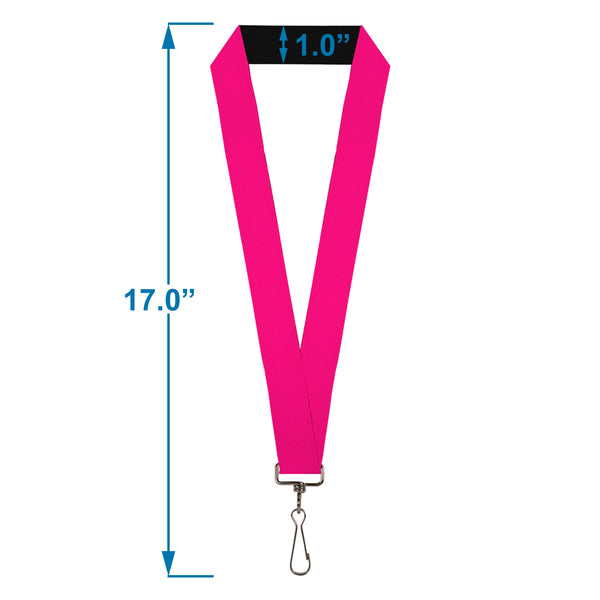 Buckle-Down Lanyard - 1.0" - Hot Pink PMS 219
