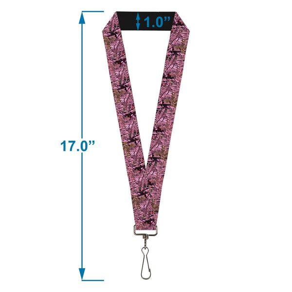 Buckle-Down Lanyard - 1.0" - Hunting Camo Pinks
