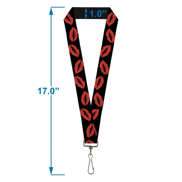 Buckle-Down Lanyard - 1.0" - Kisses