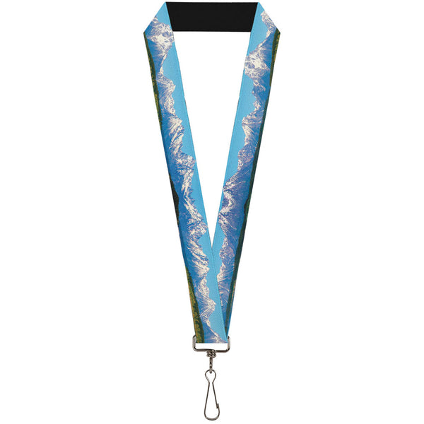 Buckle-Down Lanyard - 1.0" - Landscape Snowy Mountains